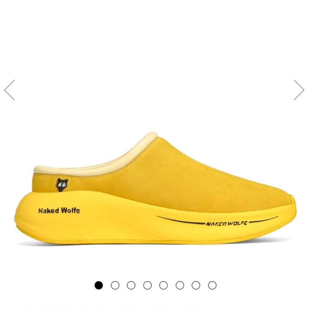 Yellow sneakers/ slides NAKED WOLFE